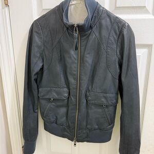 Mackage Dark Gray Women’s Leather Jacket